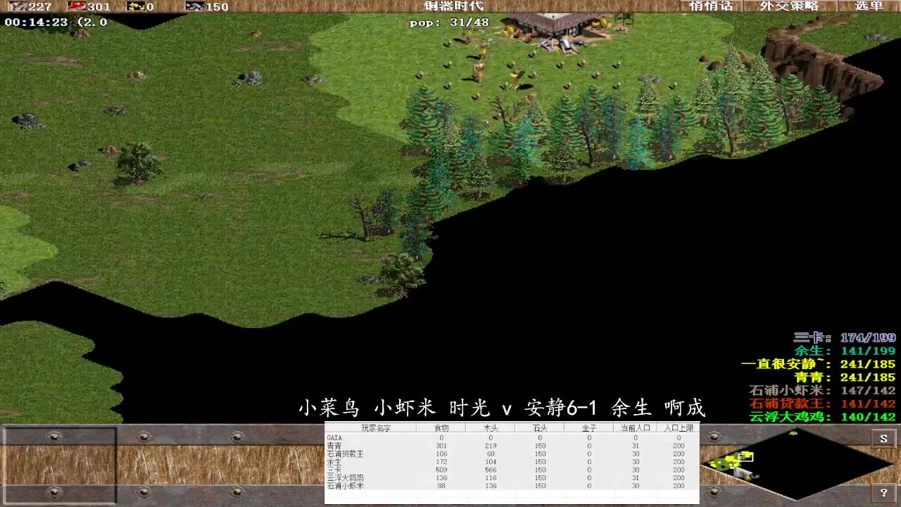 小菜鸟 小虾米 时光 0v3 安静6-1 余生 啊成