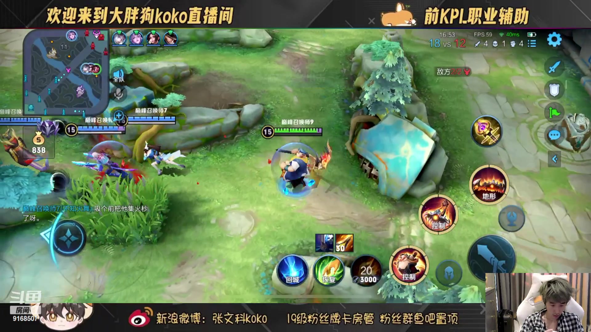 【2023-01-08 16点场】大胖狗koko：斗鱼最强辅助 高分辅核