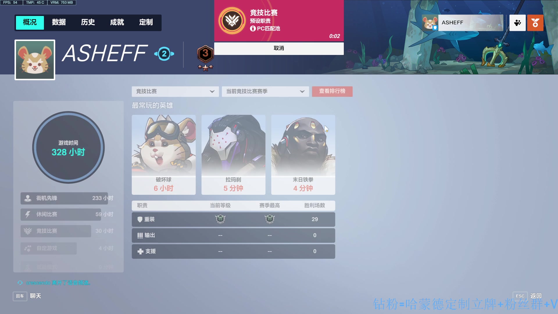 【2023-01-09 16点场】哈蒙德大人：小哈：亚服第一球