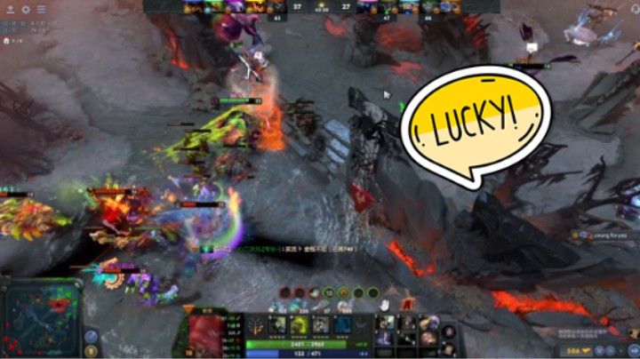 美滋滋DOTA2四号位屠夫帕吉躺赢时刻，全局勾不到纯躺哈哈哈