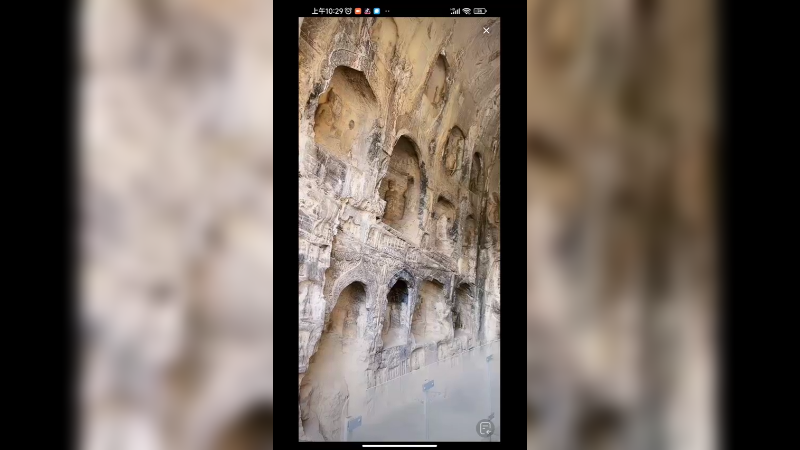 洛阳龙门石窟非常多的雕像，很好看