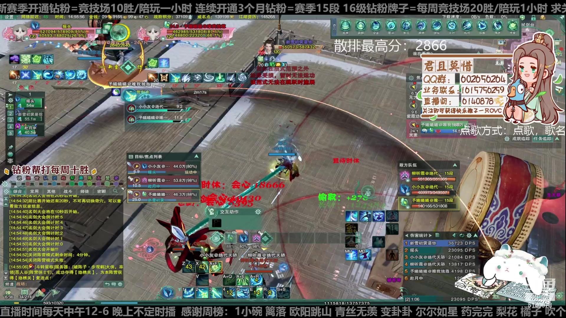 【2023-01-08 14点场】君且莫惜一：【开人流无方】白银双倍！