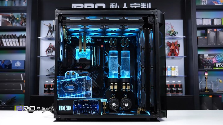 BRO兄弟水冷-海盗船 1000D 竖插显卡 分体水冷 方案分享