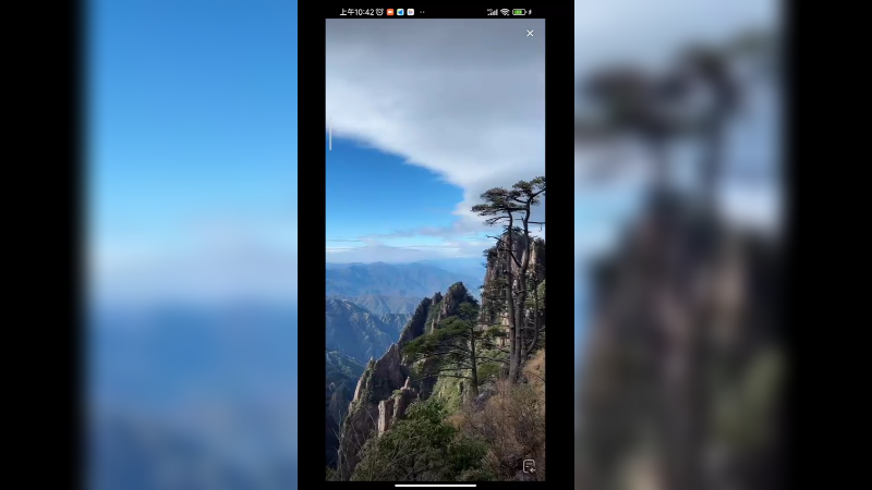 走路在张家界景区游玩也很快乐