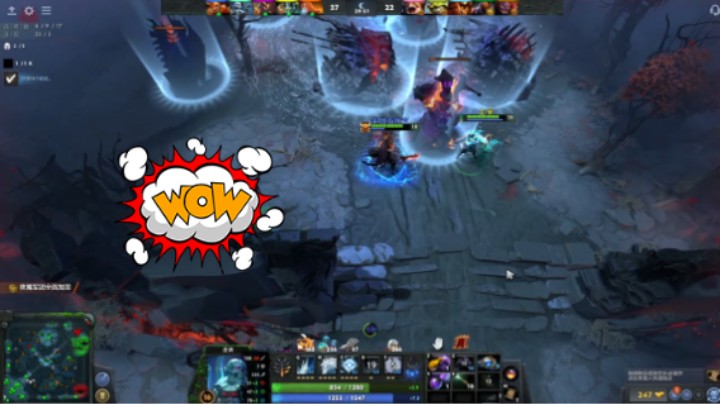 美滋滋DOTA2五号位巫妖躺赢时刻