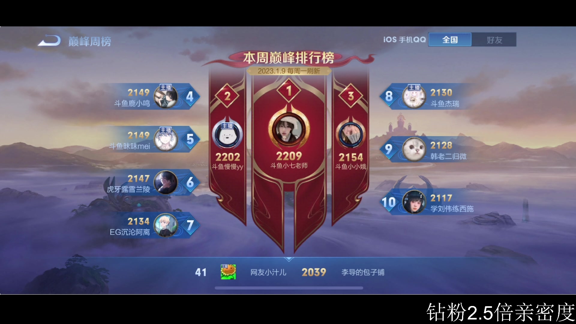【2023-01-12 22点场】李知恩nn：巅峰赛巅峰赛22
