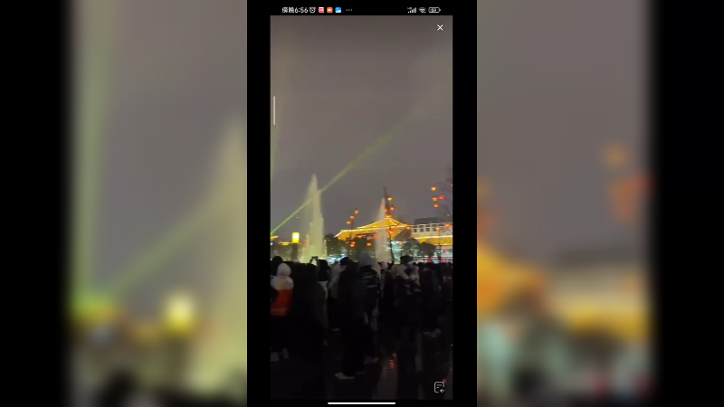 西安大雁塔看亚洲第一音乐喷泉真的名不虚传啊