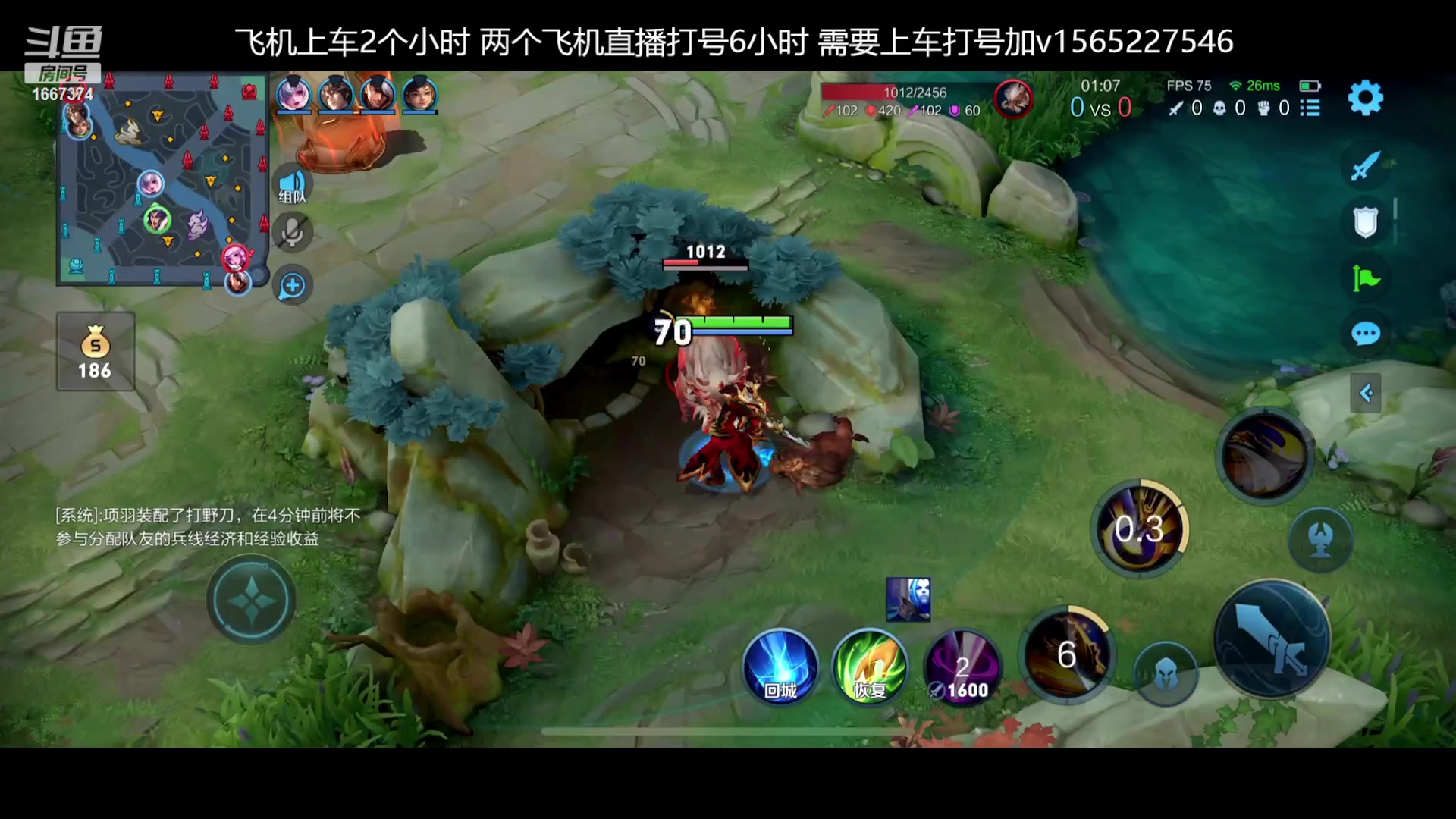 【2023-01-14 11点场】木木爱吃橘子：霸王项羽 打野教学篇！