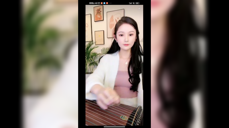 美女弹古筝真好听，好漂亮啊
