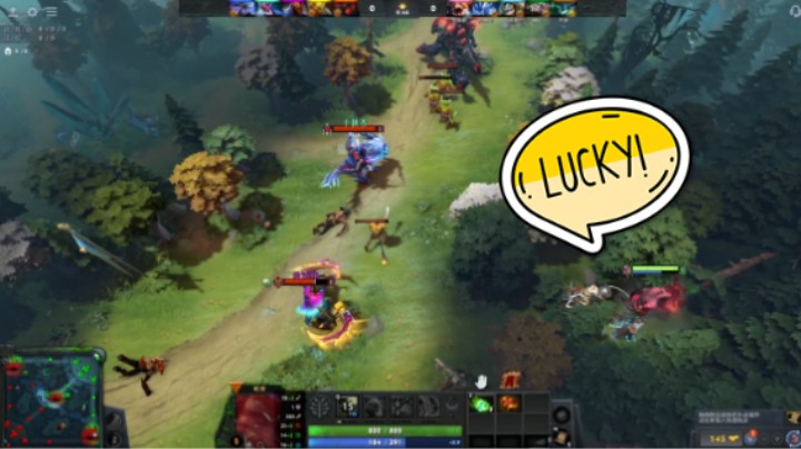 美滋滋dota2四号位屠夫帕吉躺赢时刻