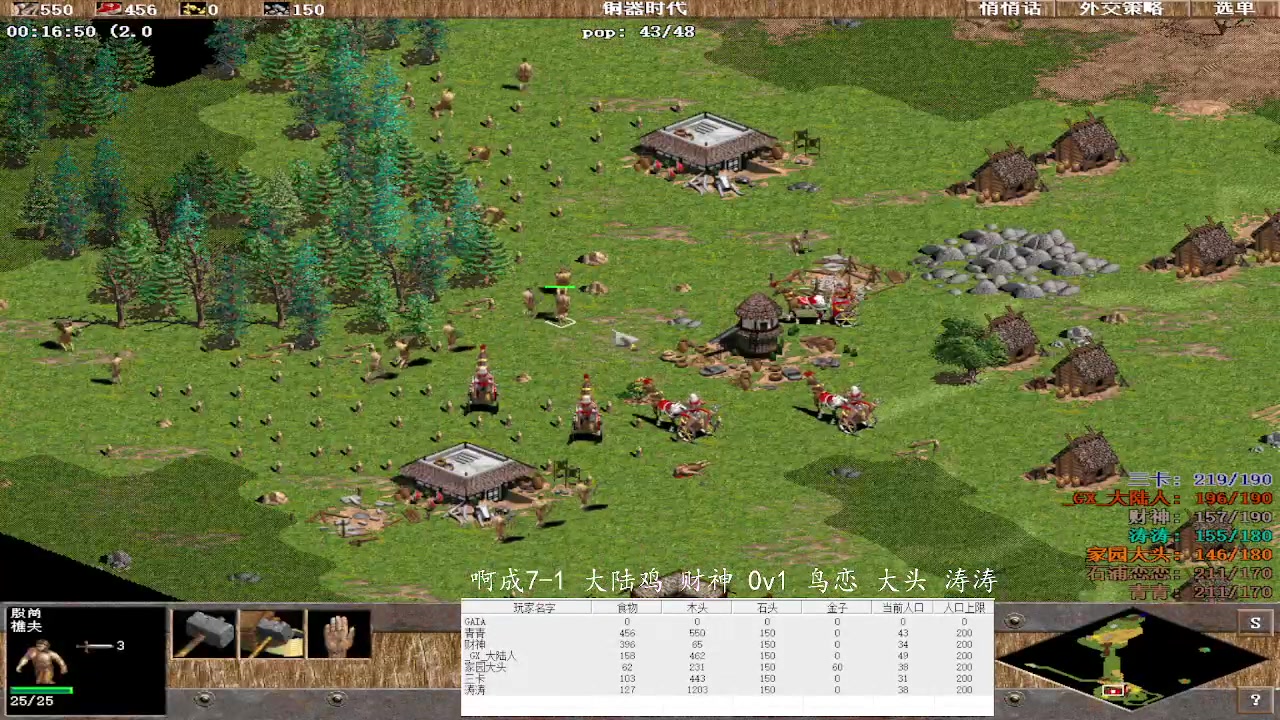 啊成7-1 大陆鸡 财神 1v3 鸟恋 大头 涛涛