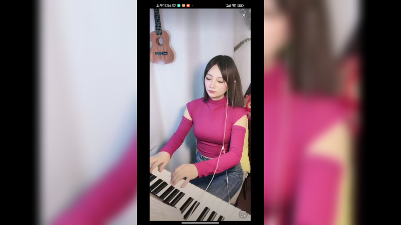 美女小姐姐弹琴好听，好看啊