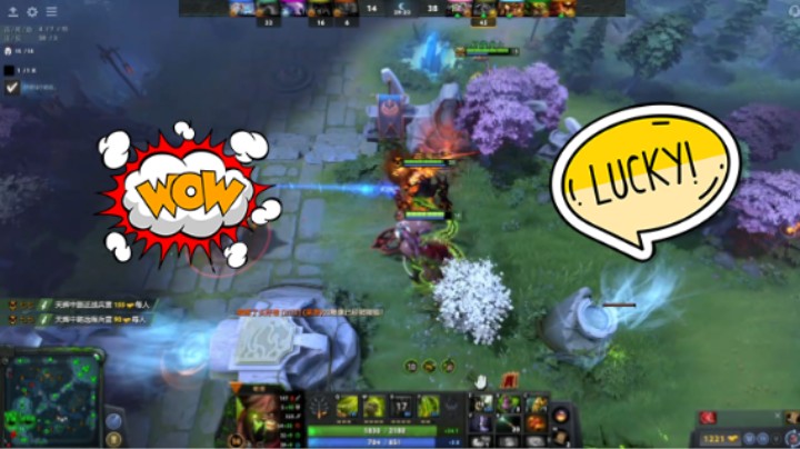 美滋滋DOTA2五号位屠夫帕吉躺赢时刻