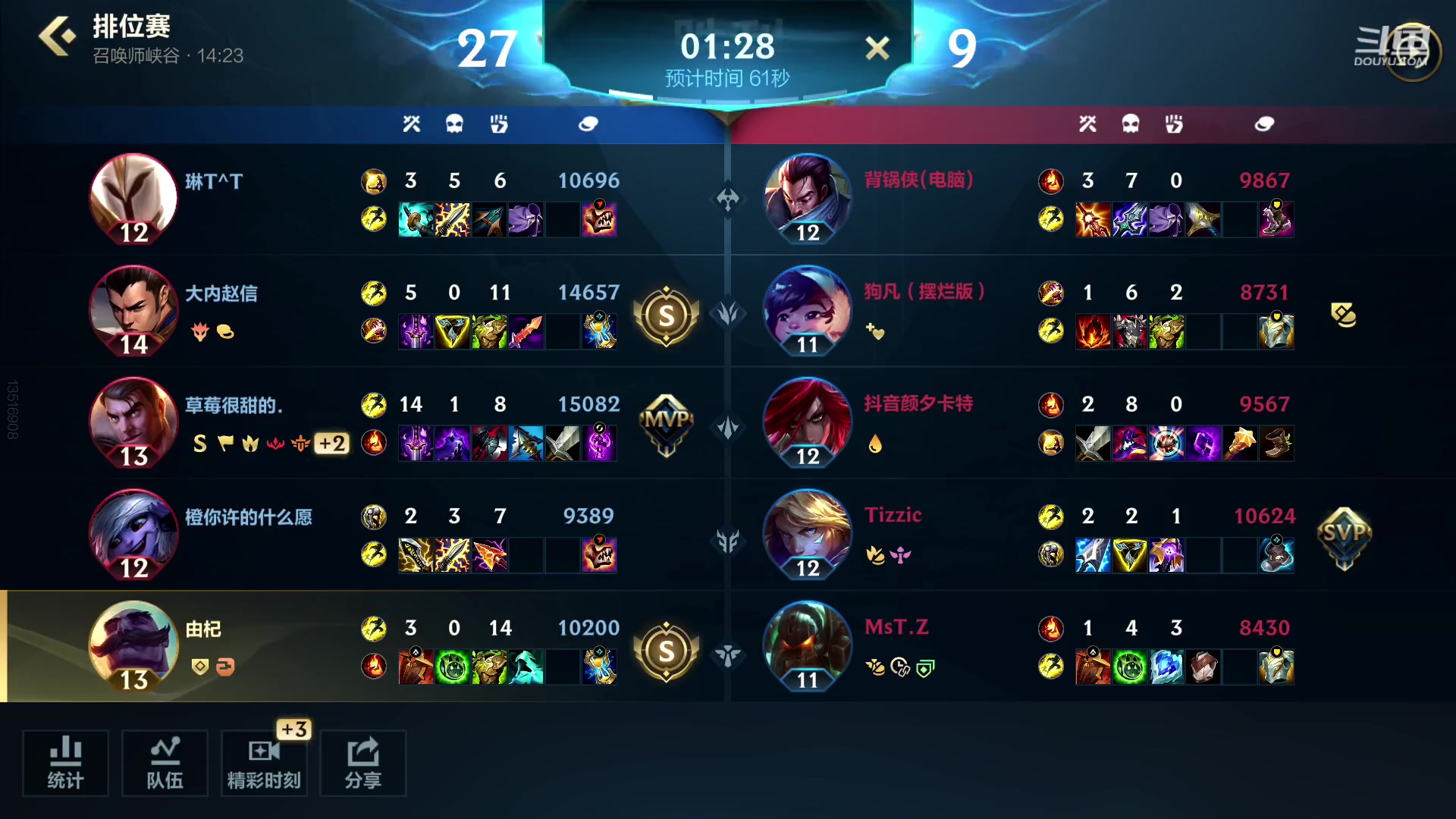 【2023-01-20 15点场】若念king：新赛季冲第一  第一惩戒