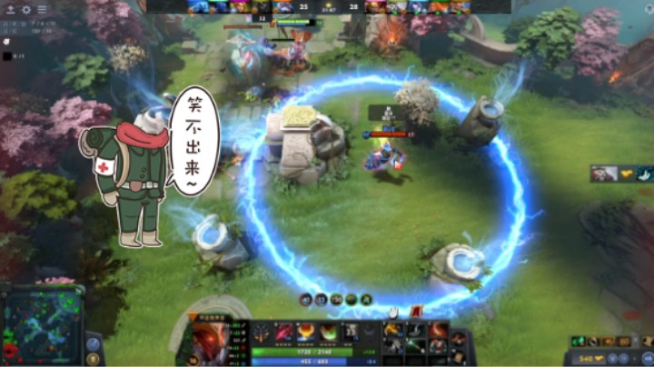 惨兮兮DOTA2三号位军团指挥官败北时刻，中单海民几次无脑上有点坑
