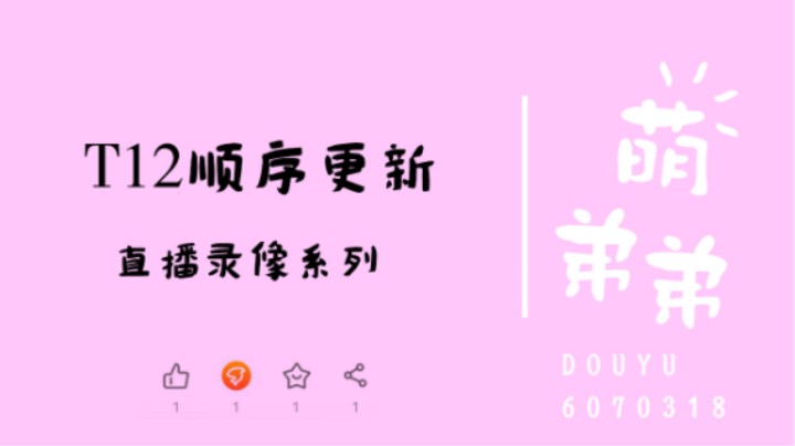 T12顺序更新