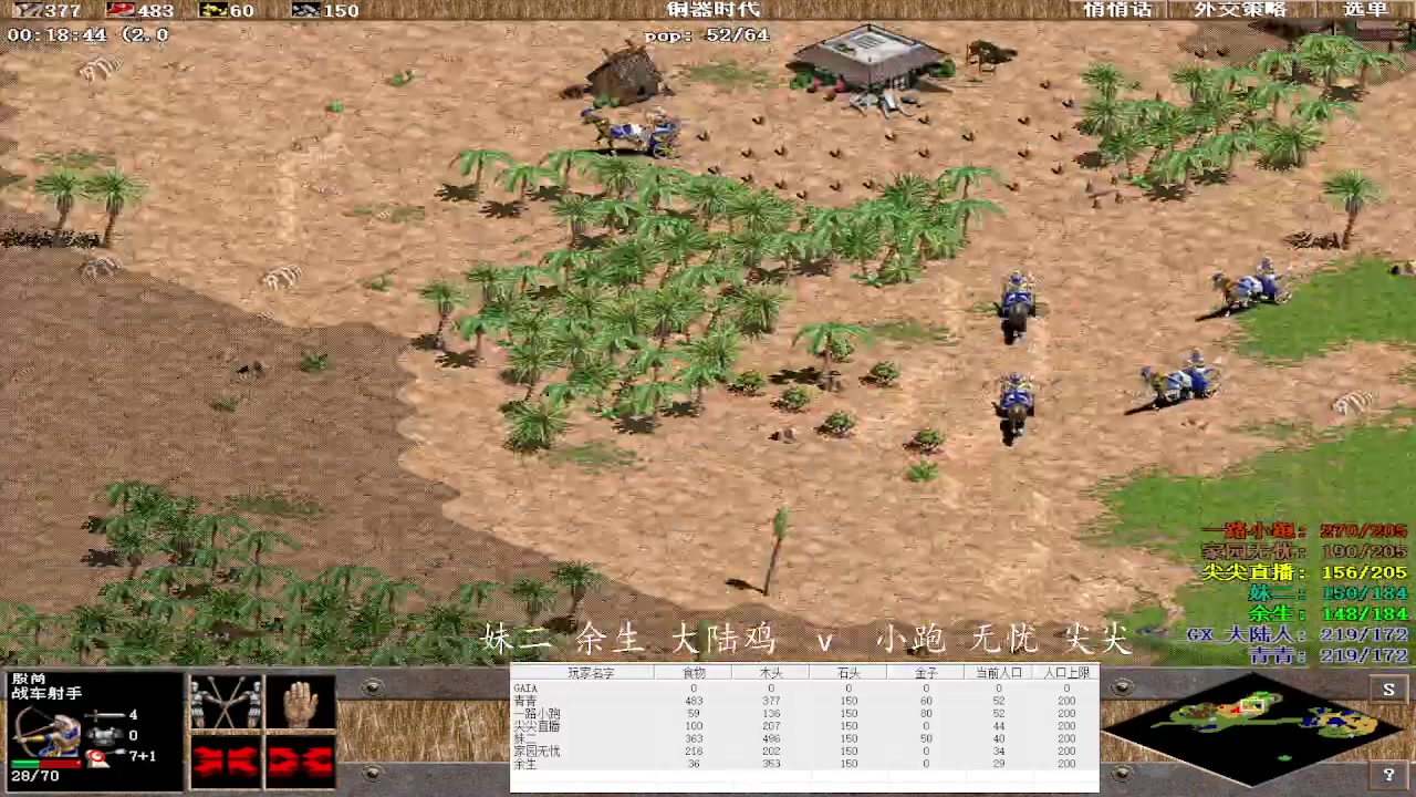 妹二 余生 大陆鸡  1v3  小跑 无忧 尖尖