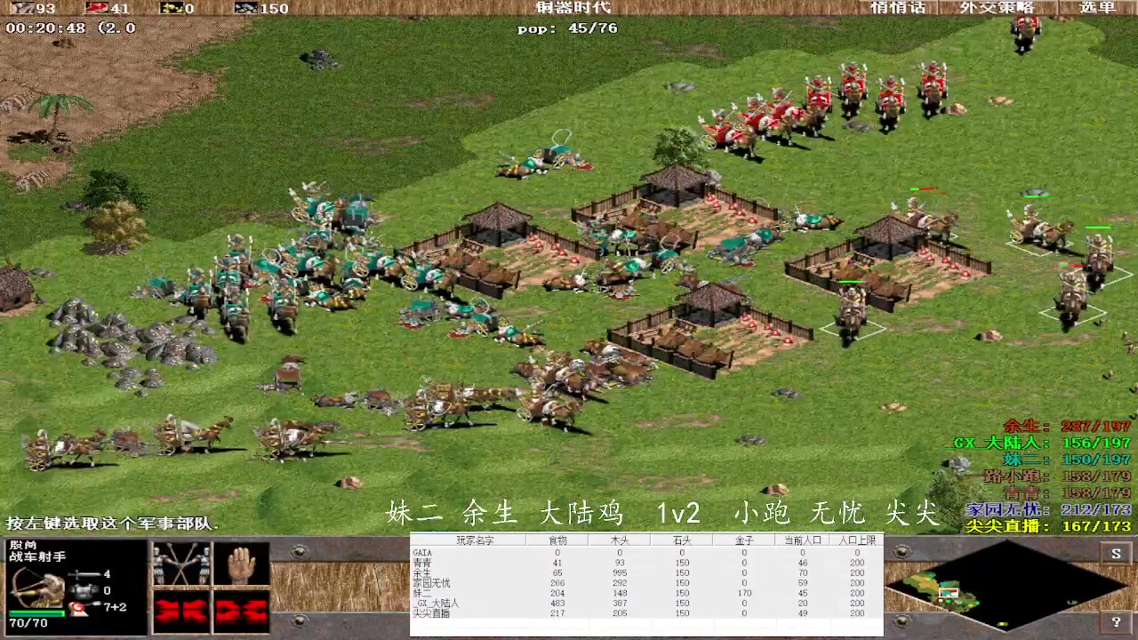 妹二 余生 大陆鸡  1v3  小跑 无忧 尖尖