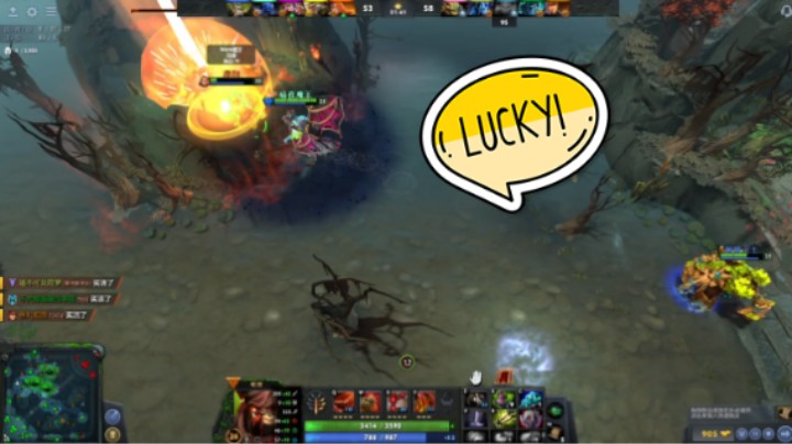 美滋滋DOTA2四号位屠夫帕吉躺赢时刻