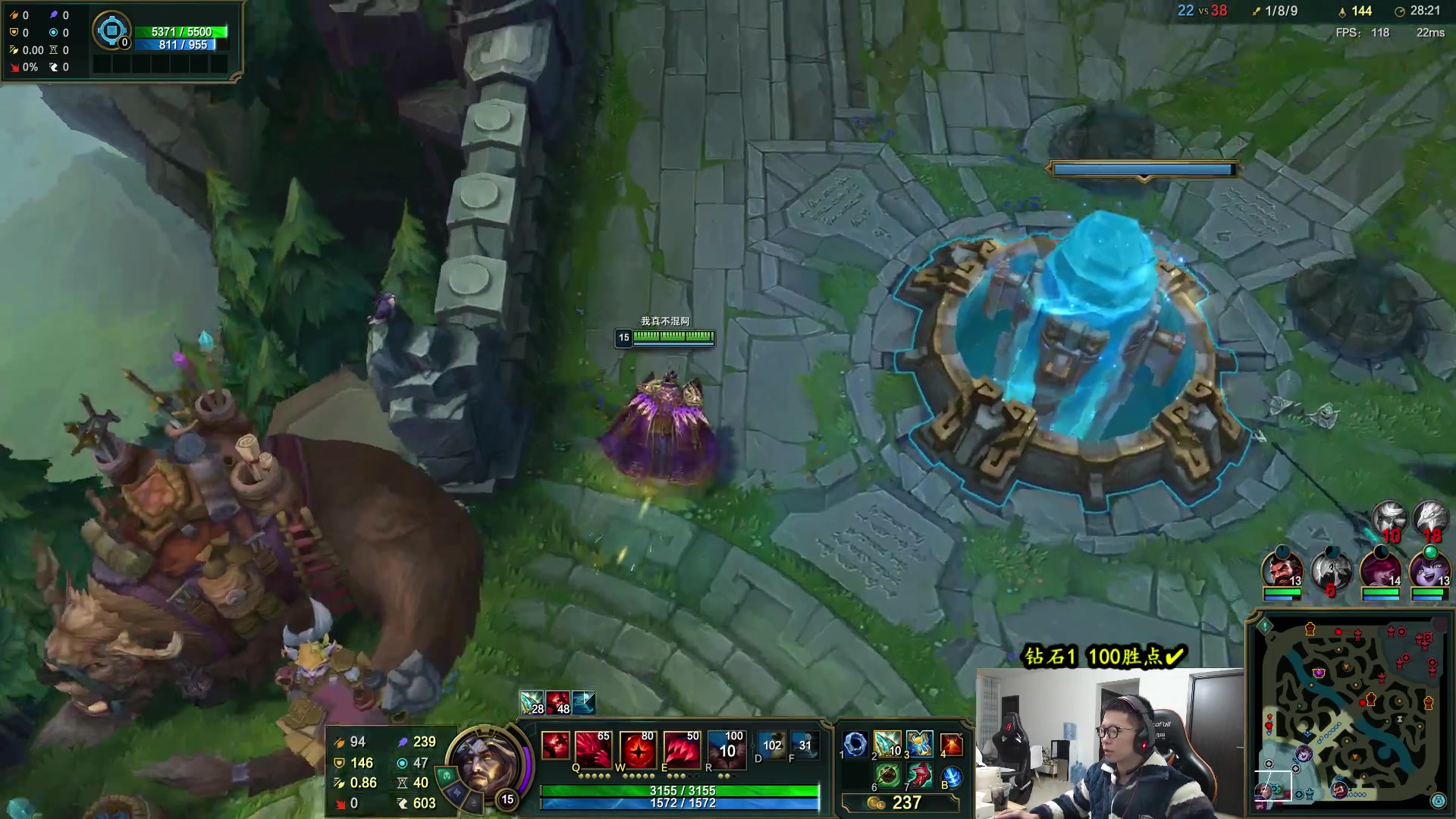 【2023-01-26 12点场】余小C真的很强：余小C：一区大师冲宗师！目标王者！