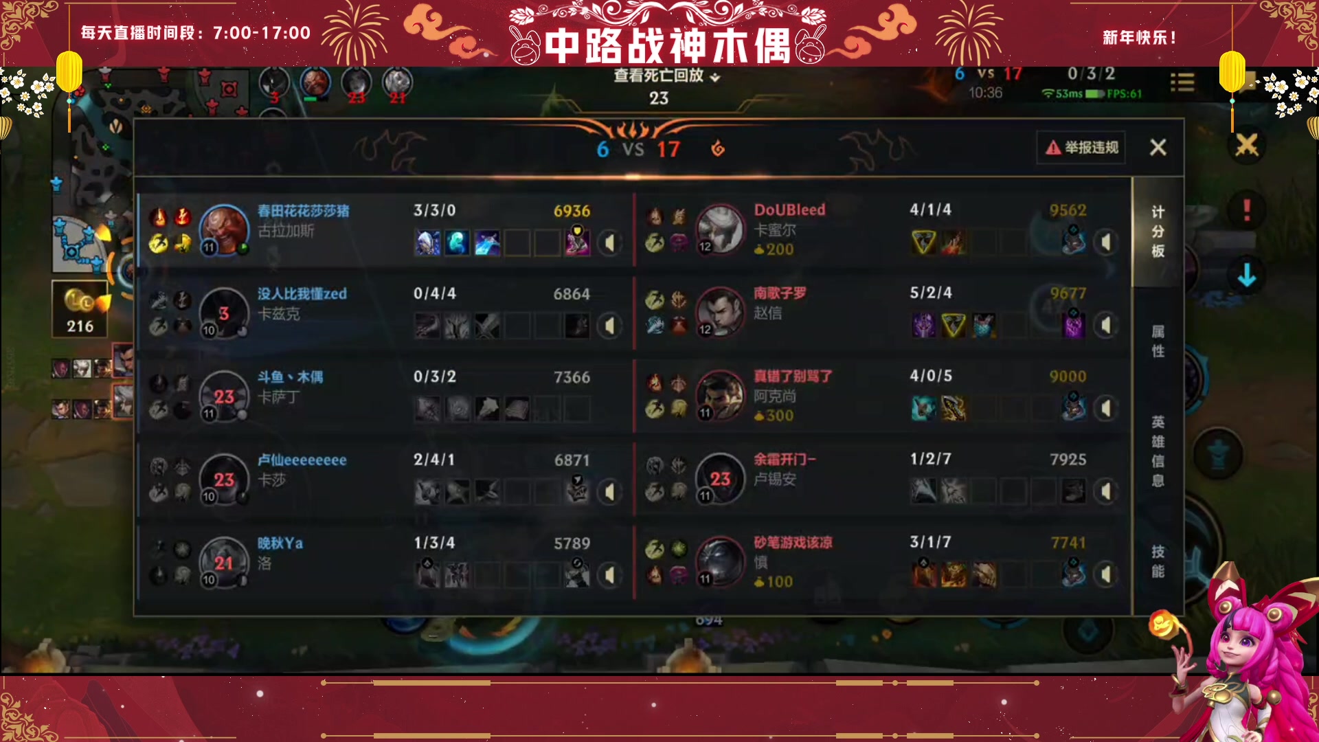 【2023-01-26 15点场】心星丶木偶：新年快乐~甩狙高手