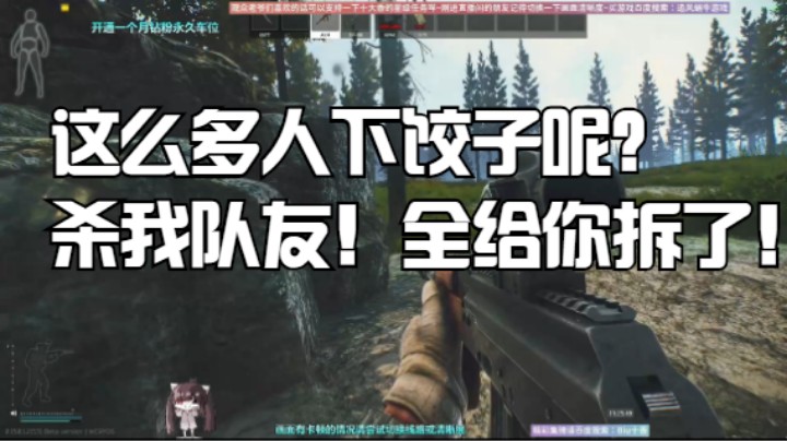 这么多人下饺子呢？杀我队友！全给你拆了！