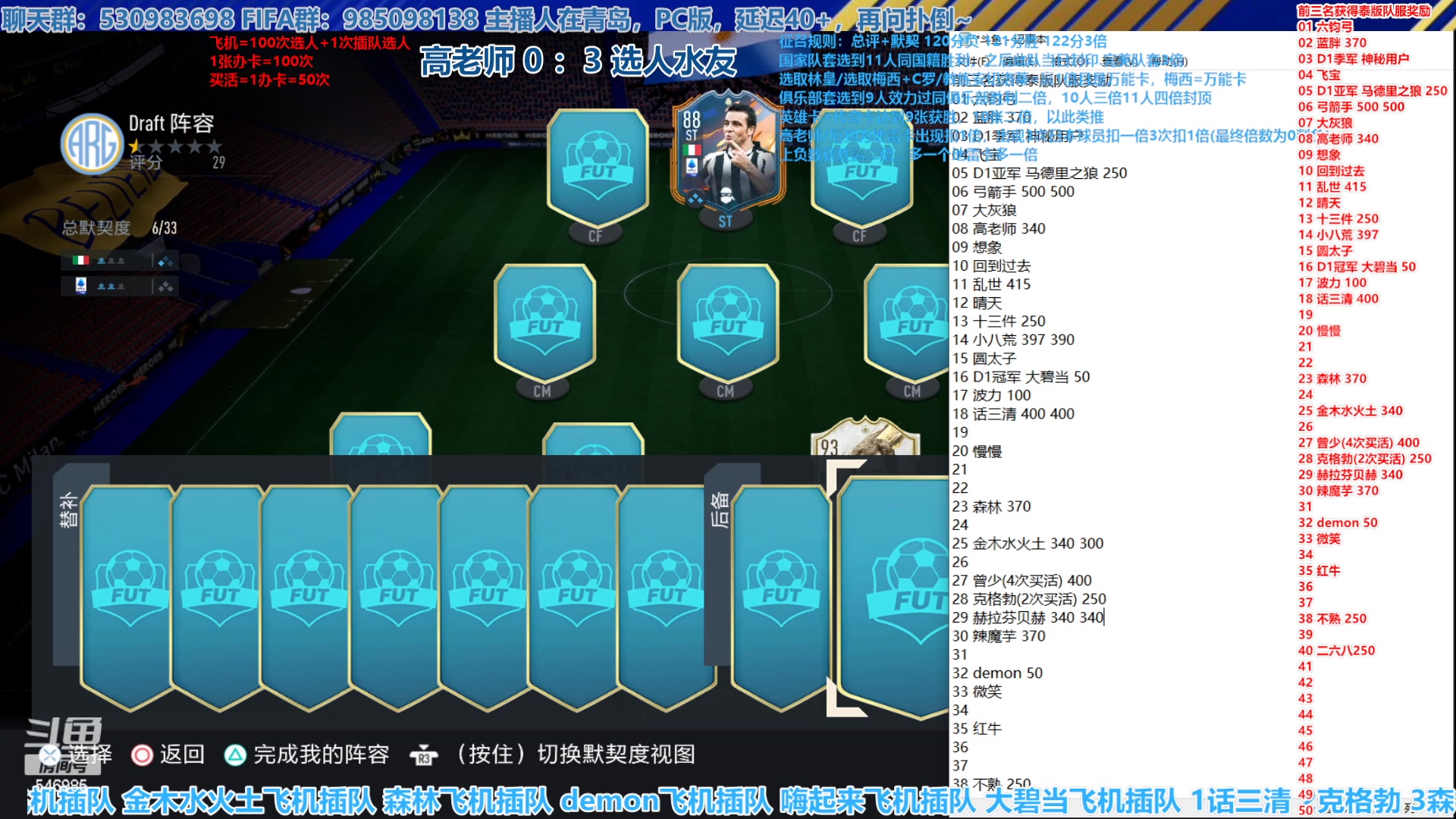 【2023-01-27 14点场】高老师爱足球：FIFA23征召选人锦标赛，第二比赛日！