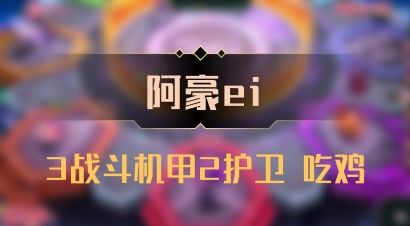 【阿豪ei】3战斗机甲2护卫 吃鸡