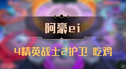 【阿豪ei】4精英战士2护卫 吃鸡