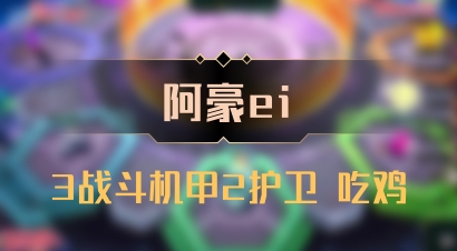 【阿豪ei】3战斗机甲2护卫 吃鸡