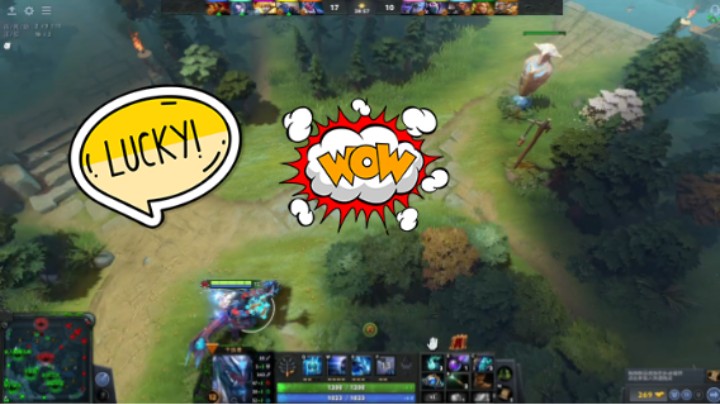 美滋滋DOTA2五号位萨尔干扰者躺赢时刻