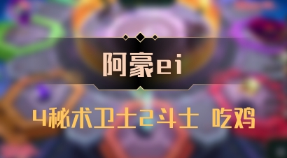 【阿豪ei】4秘术卫士2斗士 吃鸡