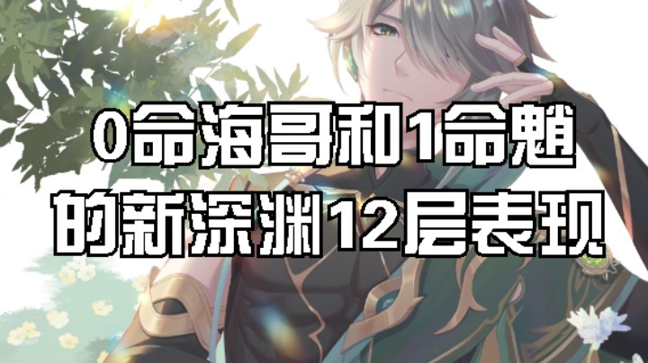 0命海哥和1命魈暴打新深渊12层，穿搭在视频进度条结尾。