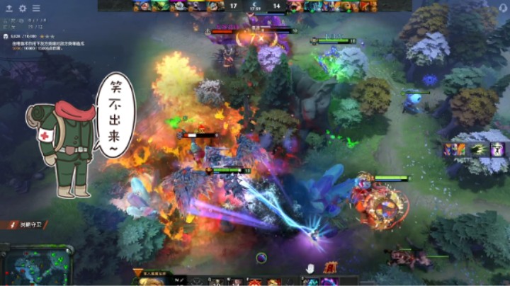 惨兮兮DOTA2五号位蓝胖食人魔魔法师败北