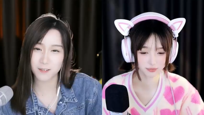 小栗吱今天这衣服和耳机好配，粉色系好看