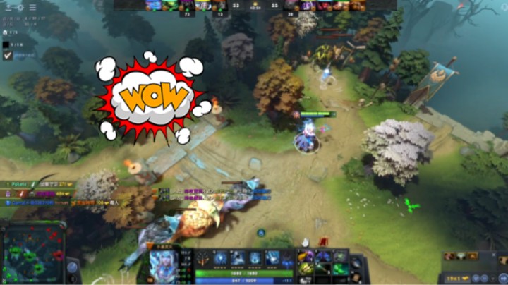 美滋滋dota2五号位冰女水晶室女躺赢时刻最后莫名翻盘直接基地哈哈哈