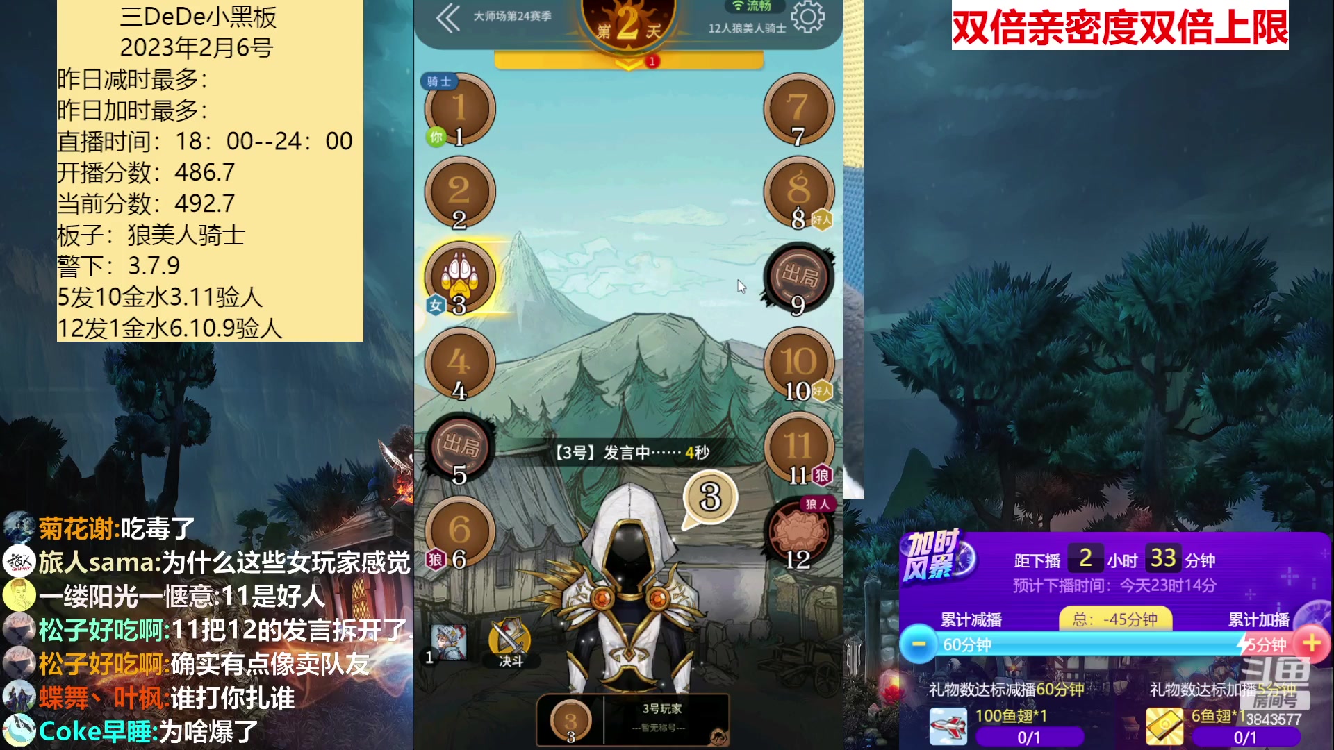 【2023-02-06 20点场】三DeDe：连续直播第十天
