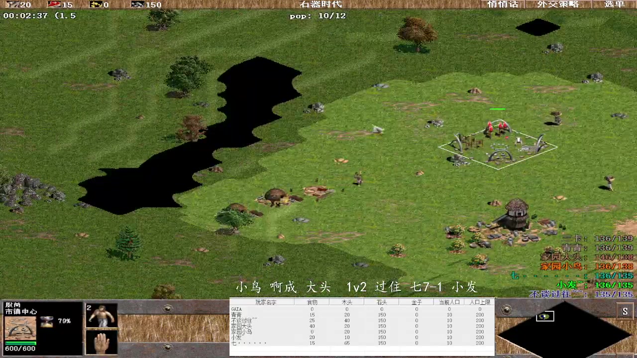 小鸟 啊成 大头  1v 3过住 七7-1 小发