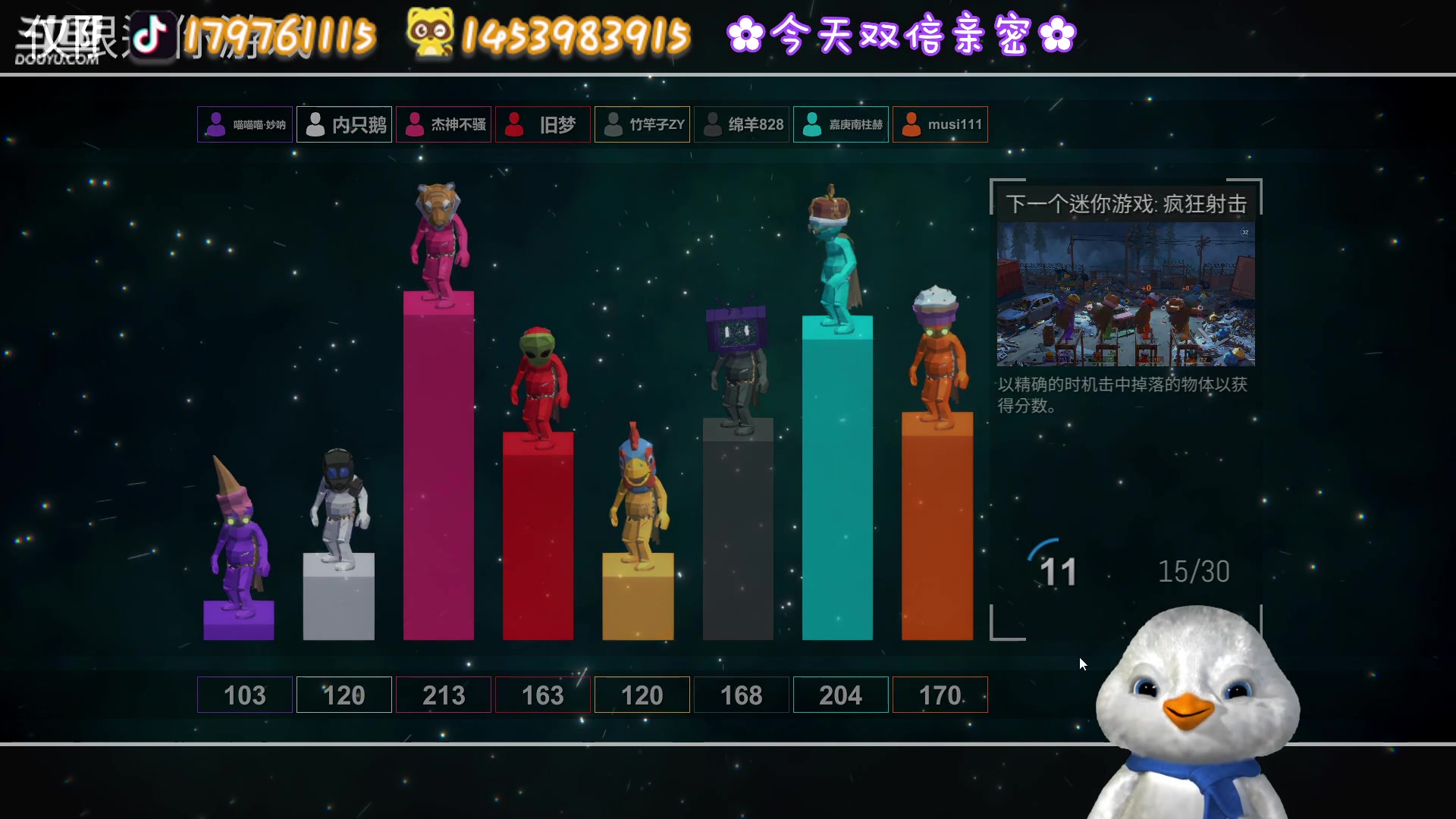 【2023-02-06 14点场】内只鹅：【小奶团】今天双倍哟~