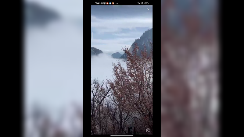 登华山看云海啊