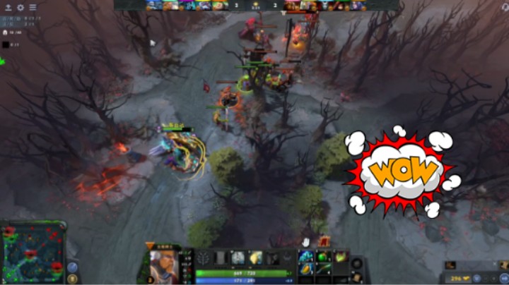 美滋滋DOTA2四号位全能骑士躺赢时刻