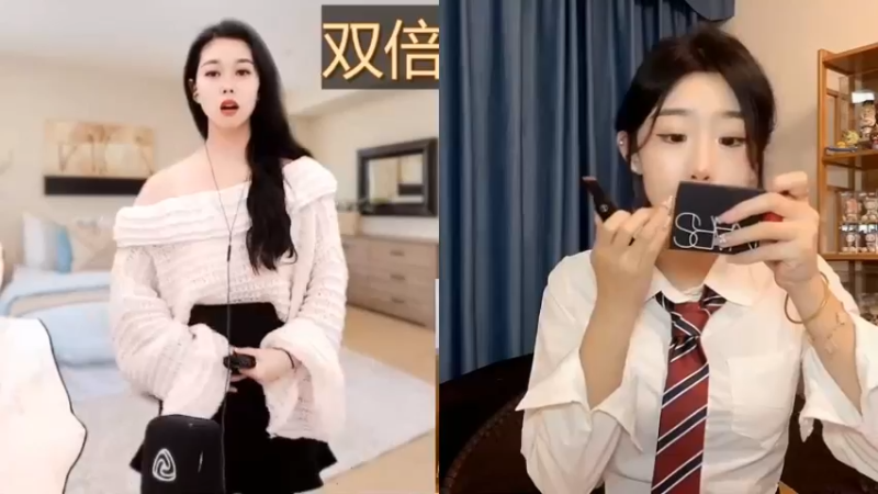 百百和小姐姐直播连麦真好看啊