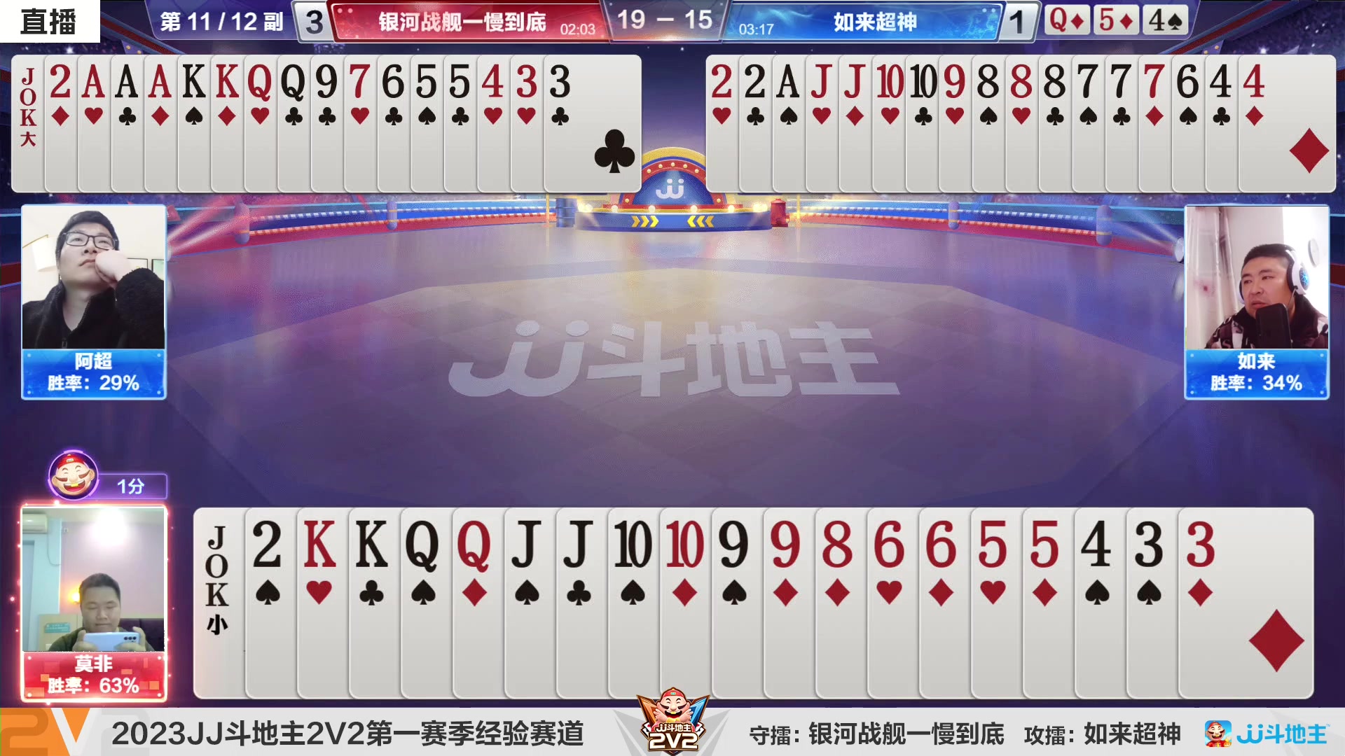 【2023-02-12 21点场】JJ斗地主官方：2023JJ斗地主2V2第一赛季
