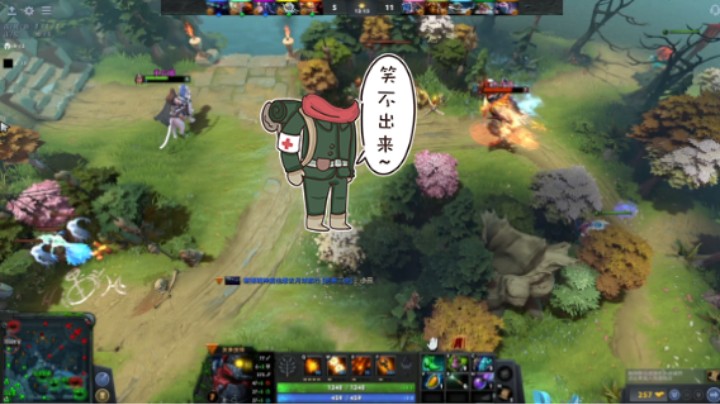 活久见dota2四号位发条技师遇见中单脑残剑圣10分钟被对面圣堂刺客杀5次还喷队友，中间还帮他单杀了次圣堂哈哈哈