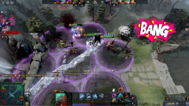 美滋滋dota2五号位水晶室女冰女躺赢从头打到尾