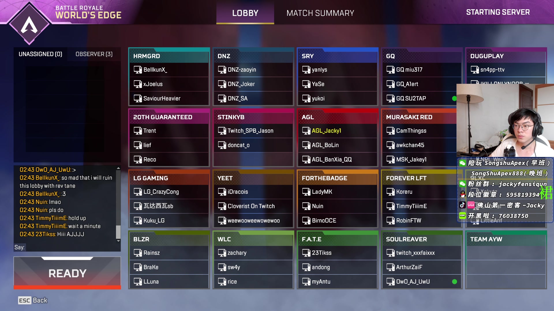 【2023-02-11 14点场】Jackyar：12点ALGS比赛！