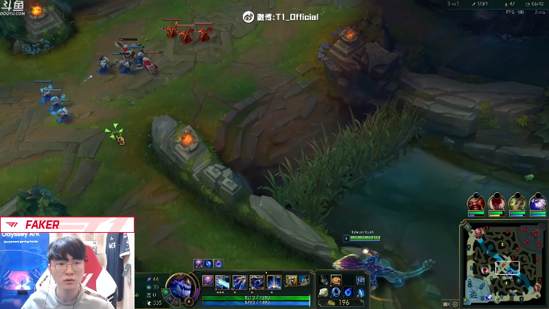 【英雄联盟】T1直播faker的精彩时刻 20230214 00点场