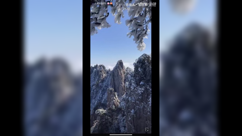 黄山雾凇真好看啊