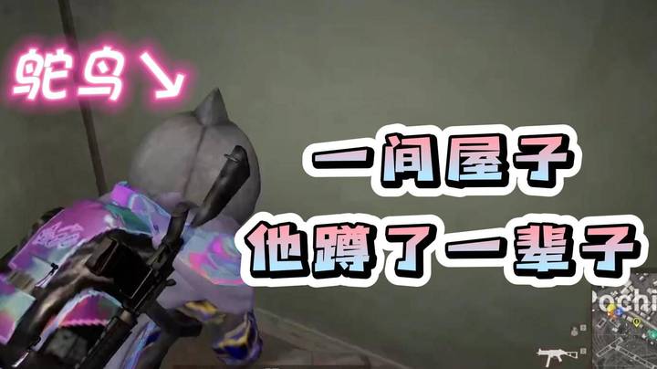 注意看！这是一只被囚禁在房间里的鸵鸟…
