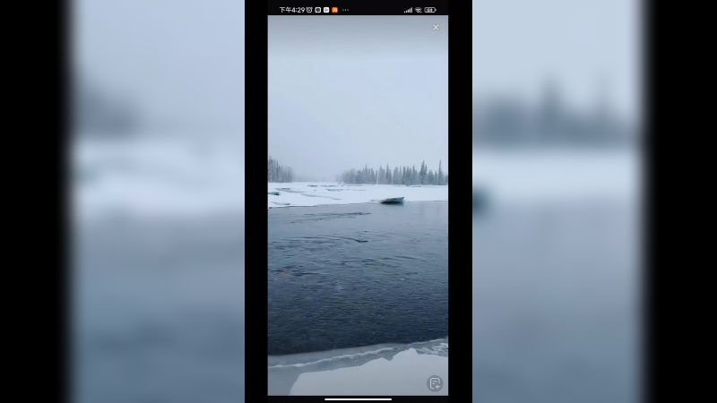 新疆喀纳斯雪景真好看啊